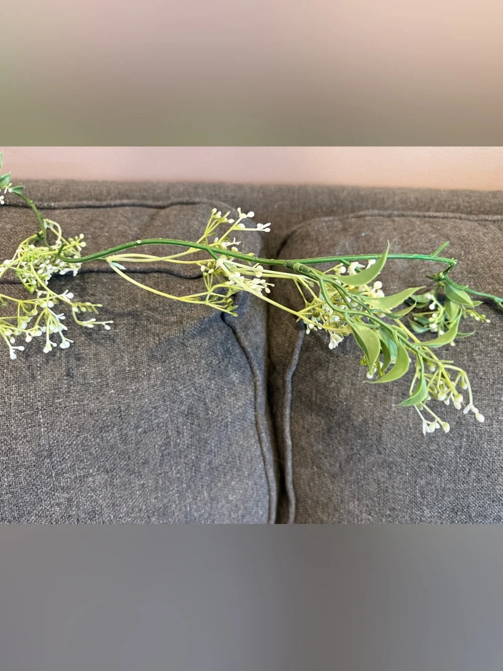 Artificial greenery and baby’s breath
